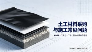 HDPE 土工膜河道防渗施工现场,土工防渗材料工程应用实拍