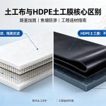 河南郑州土工材料厂家科普土工布与 HDPE 土工膜区别，路基鱼塘人工湖工程选材搭配图解